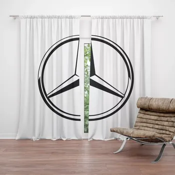 Závěs Sablio Závěs Logo 1 Bílá: 2ks 140x250cm