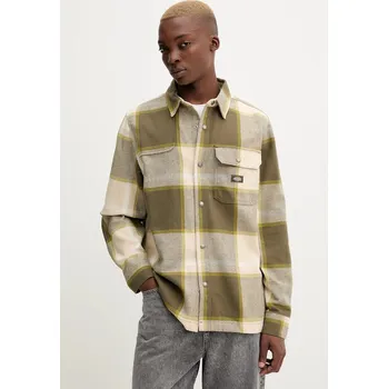 Pánská košile Bavlněná košile Dickies NIMMONS pánská, modrá barva, regular, s klasickým límcem, DK0A4XGU 19A, vel. L