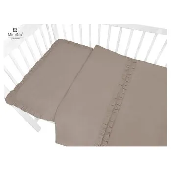 Dětský pokoj KIECZMERSKI Pościel C-2 100x135 cm ROYAL z falbanką mokka