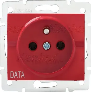 Elektrická zásuvka Elektrická Zásuvka Kanlux červená