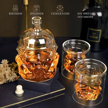KARAFA NA WHISKY SADA SE 2 SKLENICEMI 750ML IDEÁLNÍ