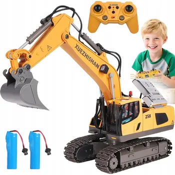 RC model auta DÁLKOVĚ OVLÁDANÝ BAGR DÁREK HRAČKA PRO DĚTI VELKÝ BULDOZER OVLÁDANÝ DÁLKOVÝM OVLADAČEM