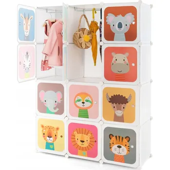 Knihovna Regál Costway 109 x 37 x 145 cm bílý