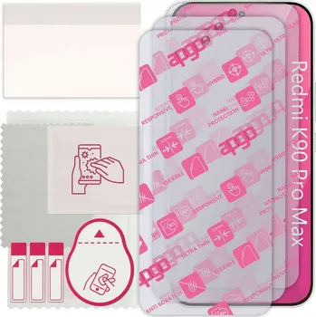 Pouzdro na mobilní telefon 3x Hybridní Sklo pro Xiaomi Redmi K90 Pro Max, alternativa tvrzeného skla