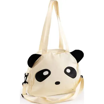 Kabelka Dětská bavlněná taška sportovní pes 35x30 cm - 2 režná světlá