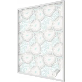 Okenní dekorace Fólie na sklo Okno Dýha Balkon Jemné peří 100x146