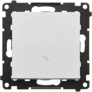 vypínač Vypínač střídavý, řazení 6, 10 A / 230 V~, bezšroubové svorky, Simon 55 TW6.01/143, hliníková