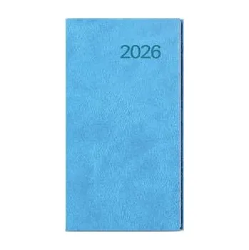 Diář Týdenní kapesní diář 2026 Vivella - světle modrý