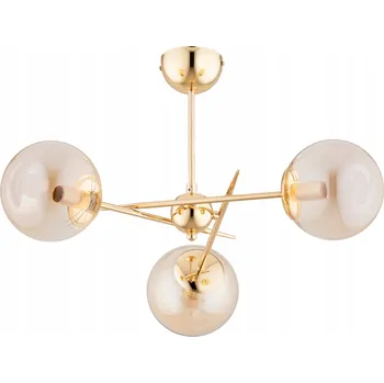 Moderní stropní svítidlo Alfa Primery zlaté 3xE14 s kulatými stínidly