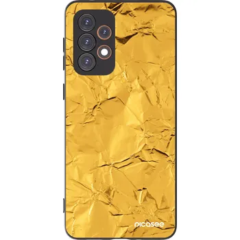 Pouzdro na mobilní telefon Picasee silikonový černý obal pro Samsung Galaxy A33 5G A336 - Gold