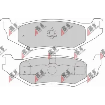 Brzdová destička A.B.S. 38512 Sada brzdových destiček, kotoučové brzdy