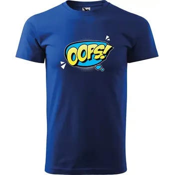Sablio Tričko s potiskem Oops! - modré M