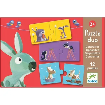 puzzle pro nejmenší Puzzle duo Protiklady Djeco