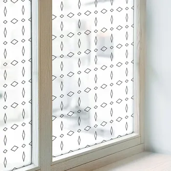 Polep vozidla Samolepicí Mléčná fólie na okno se vzorem geometrických pruhů 100x116 cm