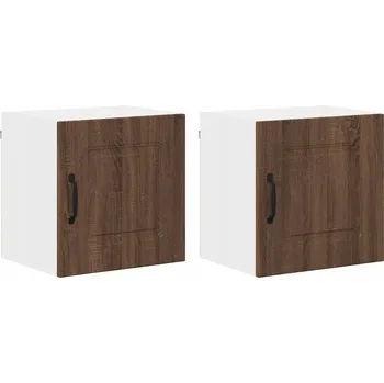 Kuchyňská skříňka Horní kuchyňská skříňka 2 pcs Hnědý dub 40 x 31 x 40 cm