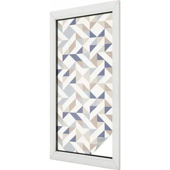 Okenní dekorace Dekorativní vitrážové mléčné Fólie Samolepicí geometrické 50x116