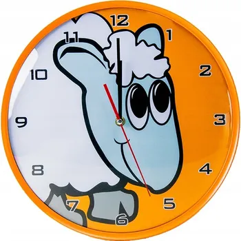 Hodiny Nástěnné hodiny Quartz oranžové 33 cm