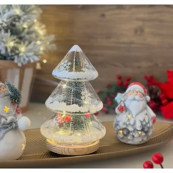 Obraz VĚČNÝ VÁNOČNÍ STROMEK VE SKLE SVÍTÍCÍ LED – NÁPAD NA DÁREK, SUVENÝR, DEKORACE