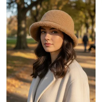 Klobouk Agrafka klobouk bucket béžový, velikost 57