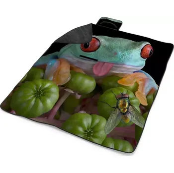 deka Sablio Plážová deka Veselá žába: 200x140 cm