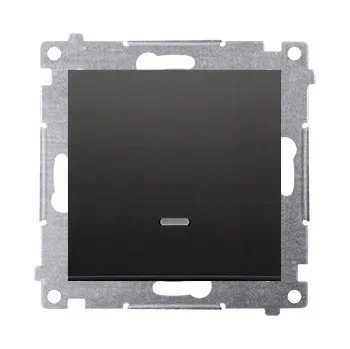 vypínač Jednopólový vypínač klasický Kontakt-simon DP1L.01/49 černý