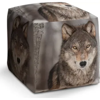 Taburet Sablio Taburet Cube Vlk 2: 40x40x40 cm