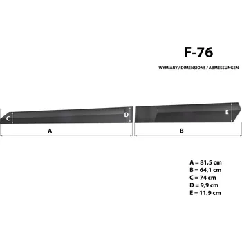 Lišta karosérie Boční lišty na dveře Dacia Bigster 2025- F76 | Rider