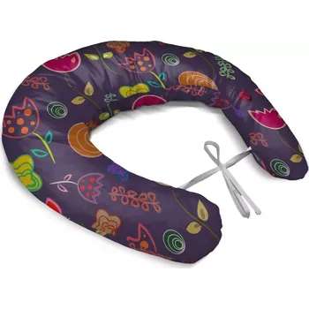 Polštář Sablio Těhotenský polštář Nakreslené květiny