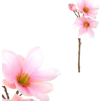 umělá květina Magnolie - umělá květina, barva růžovo-bílá