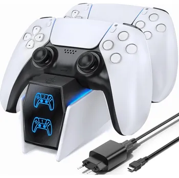 IP kamera NABÍJECÍ STANICE DUALSENSE PS5 PRO 2 OVLADAČE S OCHRANOU PROTI PŘEPĚTÍ