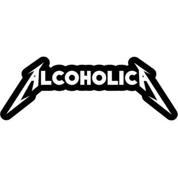 Samolepicí dekorace na vozidlo Samolepka alkoholica na auto a motorku, tuning nálepka (6271)