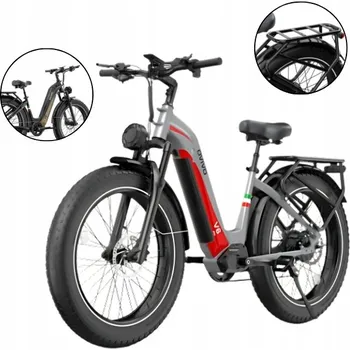 Elektrokolo Elektrokolo Ovivo Hyper V6 PRO stříbrné, 18 palců, hliníkový rám, 26" kola