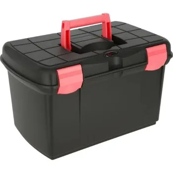 Čištění pro koně Box na čištění COVALLIERO Arrezzo černý/růžový
