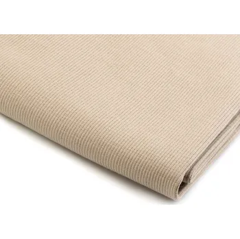 Úplet bavlněný elastický žebrovaný - tunel, střední, 11 (EKO71) béžová