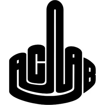 Samolepicí dekorace na vozidlo Samolepka fuck acab na auto a motorku, tuning nálepka (6252)