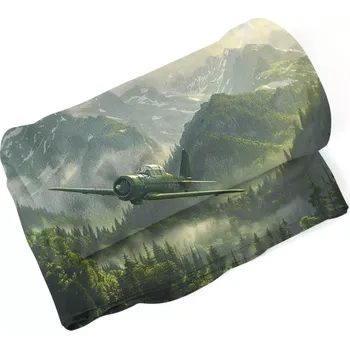 deka Sablio Deka Bojové letadlo v horách - 150x120 cm