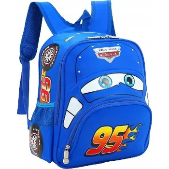 Školní batoh ŠKOLNÍ BATOH CARS Auta ZIG ZAG MCQUEEN Modrý