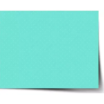 Plakát Sablio Plakát Bílé čárky na tyrkysové - 60x40 cm