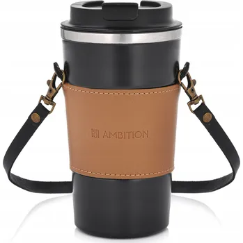 Termohrnek 98902 Termohrnek s páskem Camel 500 ml hnědo-černý AMBITION