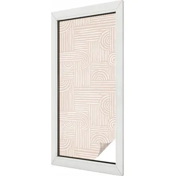 Okenní dekorace Fólie na sklo Mléčná dýha na okno Sklo Balkon Geometrický vzor 50x116