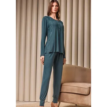 Pánské pyžamo Dámské pyžamo Lormar 653839 Petrolejová S