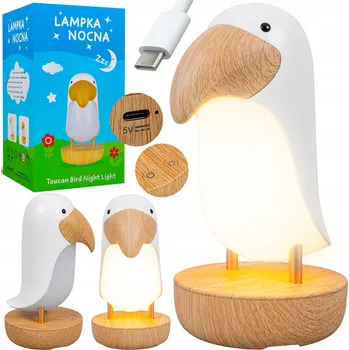 Lampička Noční lampa Ledhoff hnědá