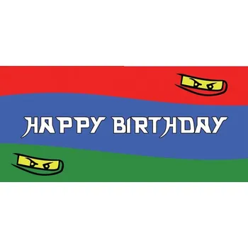 Plakát Narozeninový Plakát k narozeninám, ninja, 70x33 cm