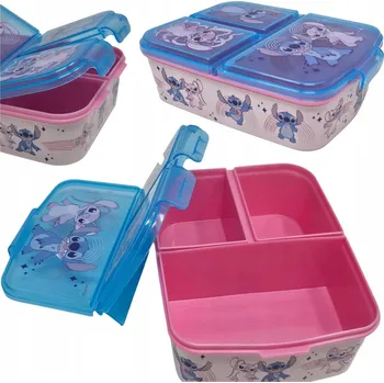 Svačinový box KRABIČKA S PŘIHRÁDKAMI PRO DĚTI OBĚD-BOX KRABICE KONTEJNERY