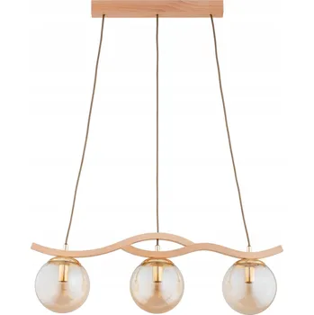 Stropní svítidlo Alfa FORES 3xE14 10W dřevo jantar IP20