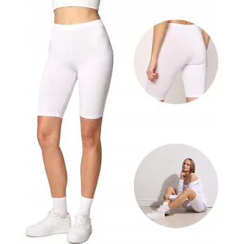 Dámské legíny Merry Style Dámské krátké legíny z viskózy MS10-145 Bílé L