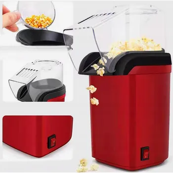 Popkornovač DOMÁCÍ POPCORN STROJ BEZ POUŽITÍ TUKU 1200W 230V - IDEÁLNÍ JAKO DÁREK