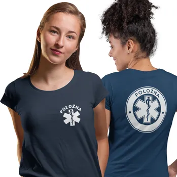 Dámské tričko Tričko zdravotnické tričko pro porodní asistentku 06, zdravotnická trička, mnoho barev, XS