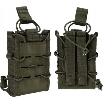 Mil-Tec sumka/pouzdro na zásobník 5,56 mm AR AK M4 AR15 Beryl CQB Otevřená s gumou