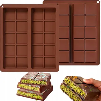 Forma na pečení SILIKONOVÁ FORMA NA pečení čokolády s ořechy DIY 2 KUSŮ